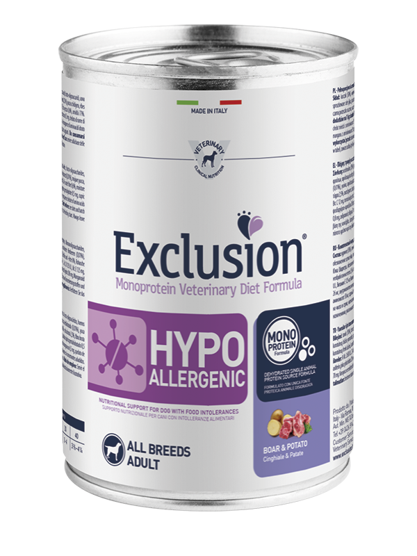 Exclusion Hypoallergenic Cinghiale e Patate 200g - Cibo Umido per Cani Exclusion Hypoallergenic Cinghiale e Patate 200g - Cibo Umido per Cani